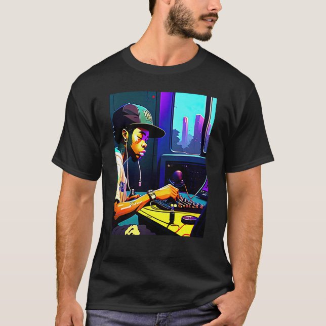 Camiseta Lo fi hip hop chillhop chill beats aesthetics  4 (Anverso)
