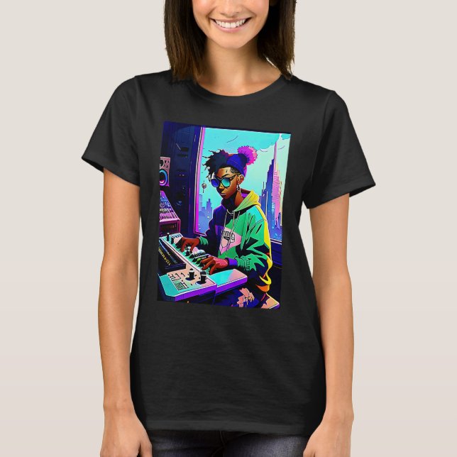 Camiseta Lo fi hip hop chillhop chill beats aesthetics  42 (Anverso)