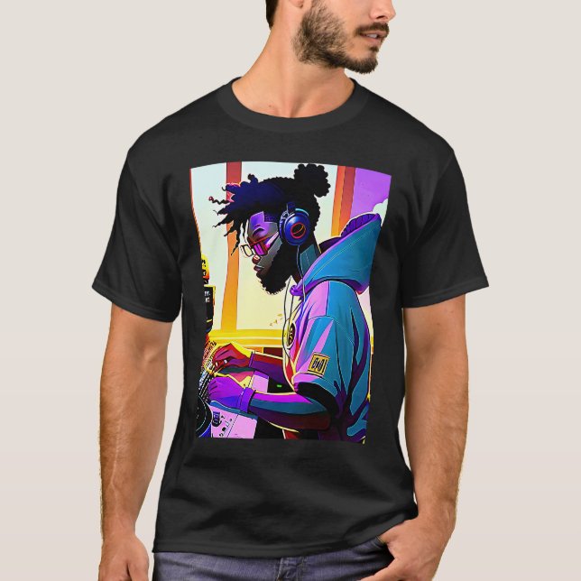 Camiseta Lo fi hip hop chillhop chill beats aesthetics  5 (Anverso)