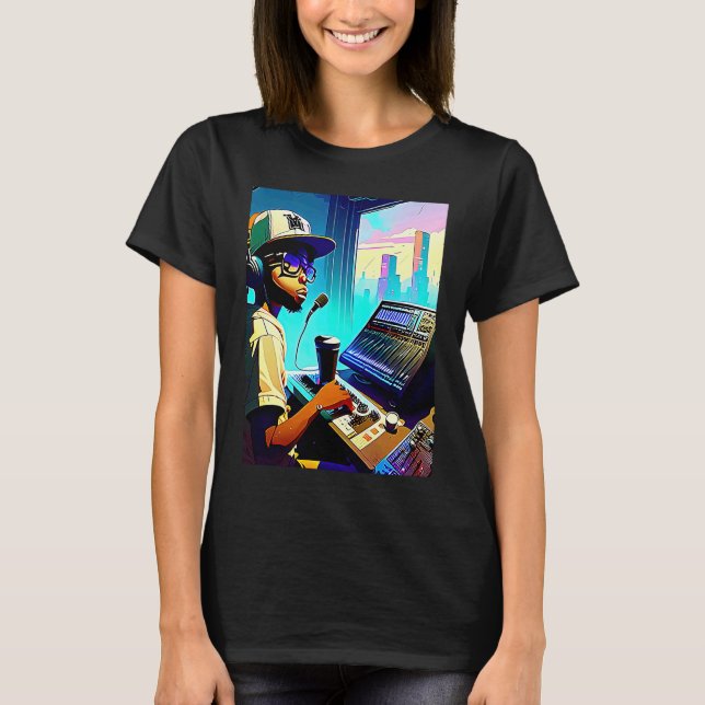 Camiseta Lo fi hip hop chillhop chill beats aesthetics  69 (Anverso)
