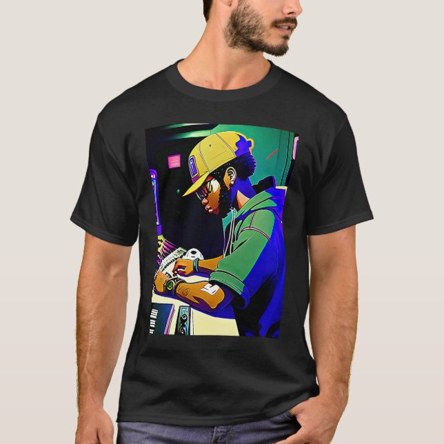 Camiseta Lo fi hip hop chillhop chill beats aesthetics  7 (Anverso)