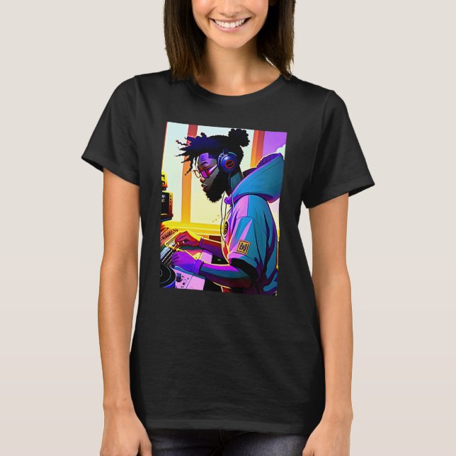 Camiseta Lo fi hip hop chillhop chill beats aesthetics  9 (Anverso)