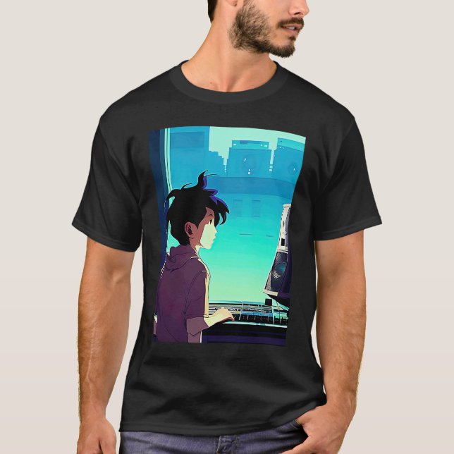 Camiseta Lo fi hip hop chillhop chill beats aesthetics  99 (Anverso)