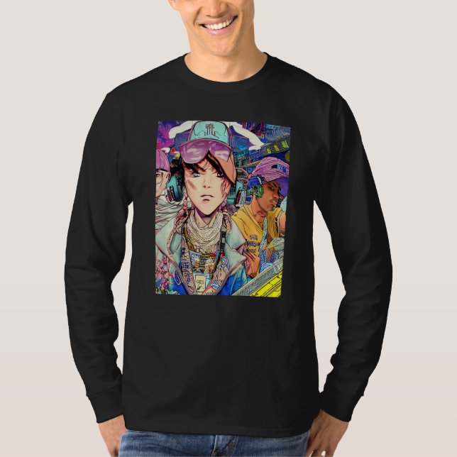 Camiseta Lo fi hip hop chillhop chill beats design Premium_ (Anverso)
