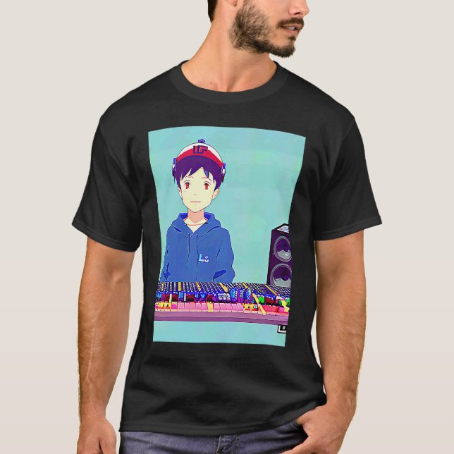 Camiseta Lo fi hip hop chillhop chill beats lofi aesthetics (Anverso)