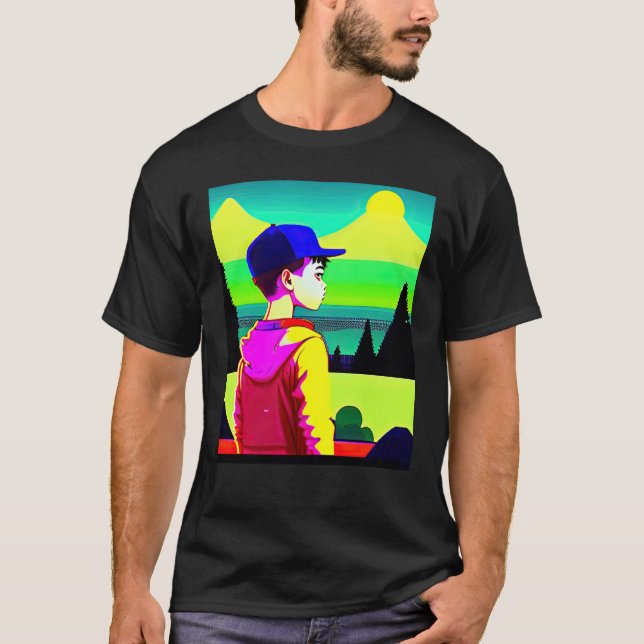 Camiseta Lo fi hip hop chillhop chill beats lofi aesthetics (Anverso)