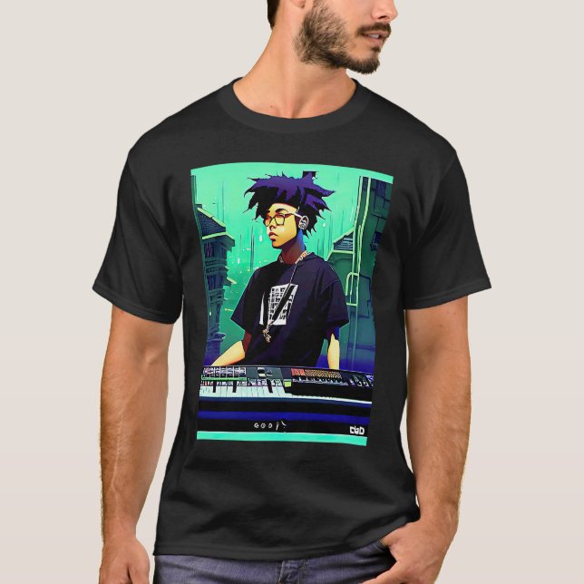 Camiseta Lo fi hip hop chillhop chill beats lofi aesthetics (Anverso)
