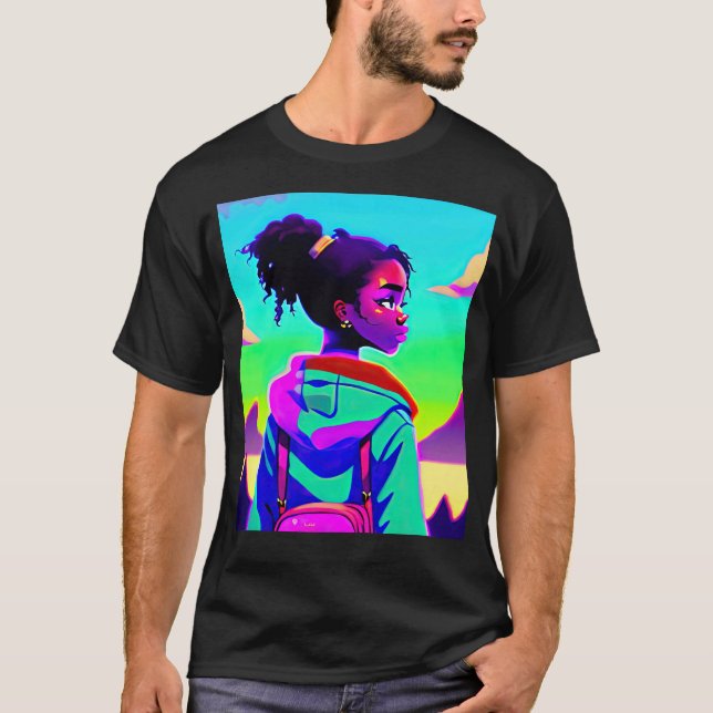 Camiseta Lo fi hip hop chillhop chill beats lofi aesthetics (Anverso)