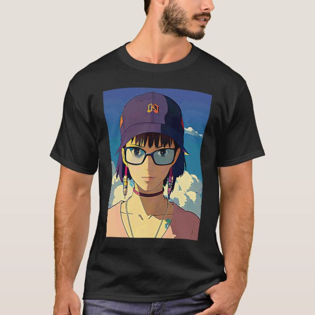 Camiseta Lo fi hip hop chillhop chill beats lofi aesthetics (Anverso)