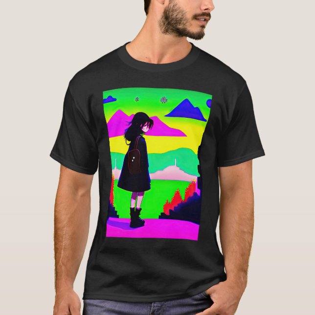 Camiseta Lo fi hip hop chillhop chill beats lofi aesthetics (Anverso)