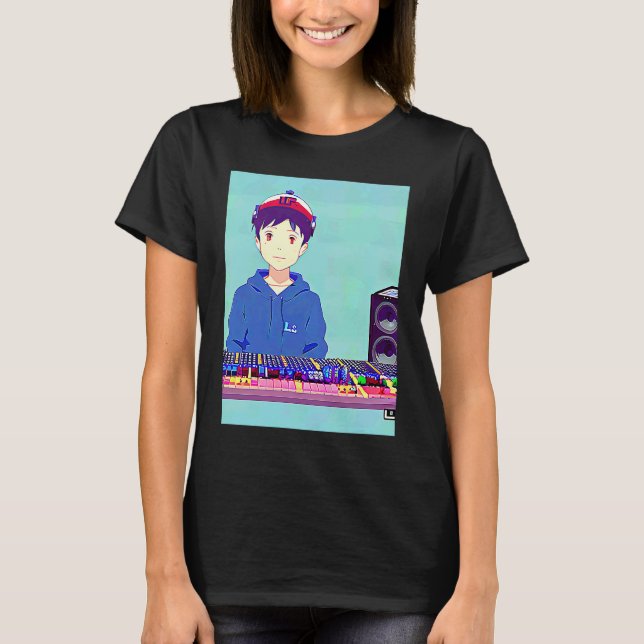 Camiseta Lo fi hip hop chillhop chill beats lofi aesthetics (Anverso)