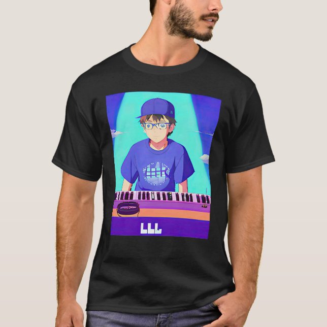 Camiseta Lo fi hip hop chillhop chill beats lofi aesthetics (Anverso)