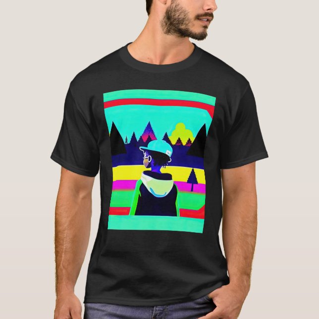 Camiseta Lo fi hip hop chillhop chill beats lofi aesthetics (Anverso)