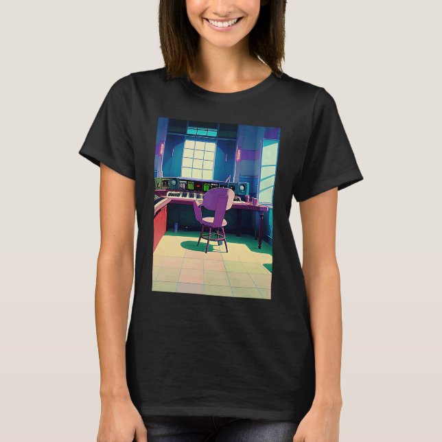 Camiseta Lo fi hip hop chillhop chill beats lofi aesthetics (Anverso)