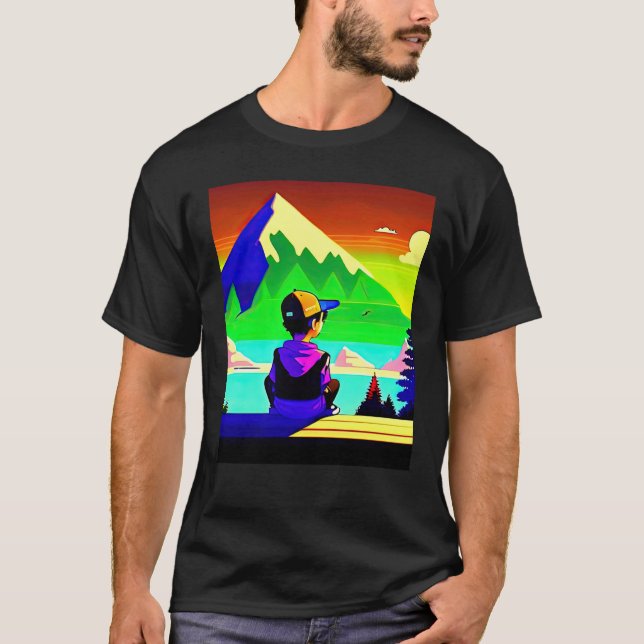 Camiseta Lo fi hip hop chillhop chill beats lofi aesthetics (Anverso)