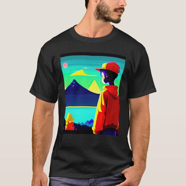 Camiseta Lo fi hip hop chillhop chill beats lofi aesthetics (Anverso)