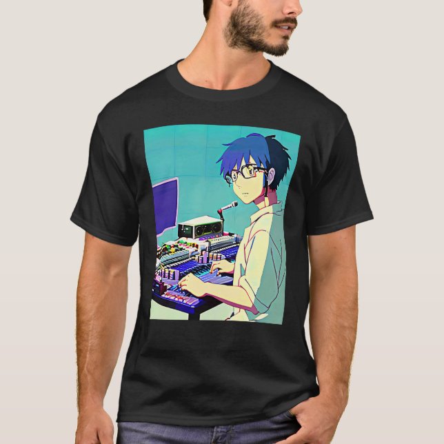 Camiseta Lo fi hip hop chillhop chill beats lofi aesthetics (Anverso)