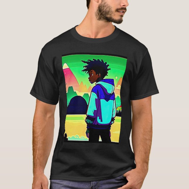 Camiseta Lo fi hip hop chillhop chill beats lofi aesthetics (Anverso)