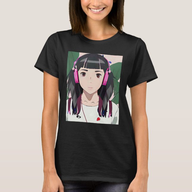 Camiseta Lo fi hip hop chillhop chill beats lofi aesthetics (Anverso)