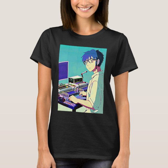 Camiseta Lo fi hip hop chillhop chill beats lofi aesthetics (Anverso)