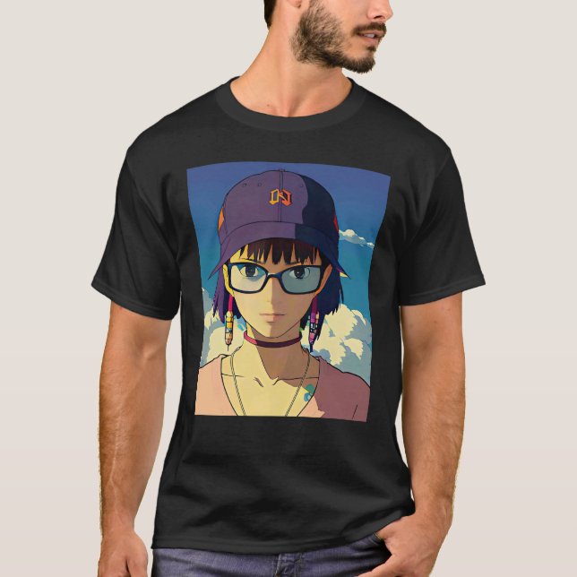 Camiseta Lo fi hip hop chillhop chill beats lofi aesthetics (Anverso)