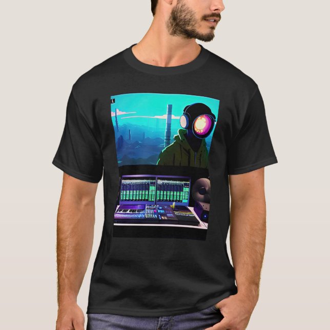 Camiseta Lo fi hip hop chillhop chill beats lofi aesthetics (Anverso)