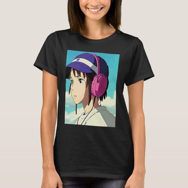Camiseta Lo fi hip hop chillhop chill beats lofi aesthetics (Anverso)