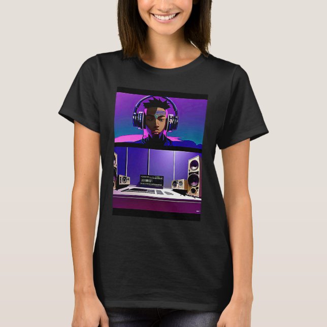 Camiseta Lo fi hip hop chillhop chill beats lofi aesthetics (Anverso)