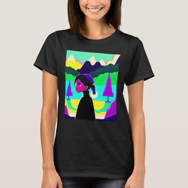 Camiseta Lo fi hip hop chillhop chill beats lofi aesthetics (Anverso)