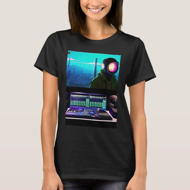 Camiseta Lo fi hip hop chillhop chill beats lofi aesthetics (Anverso)