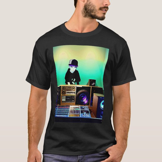Camiseta Lo fi hip hop chillhop chill beats lofi aesthetics (Anverso)