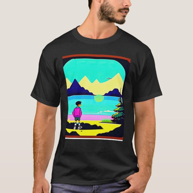 Camiseta Lo fi hip hop chillhop chill beats lofi aesthetics (Anverso)