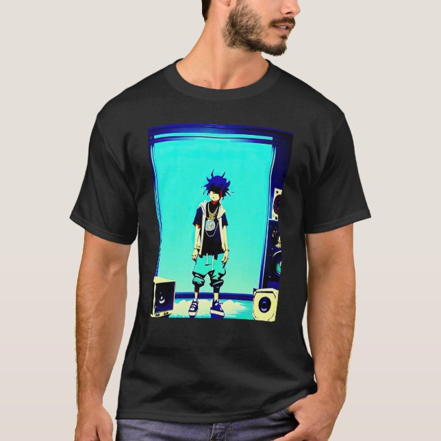 Camiseta Lo fi hip hop chillhop chill beats lofi aesthetics (Anverso)