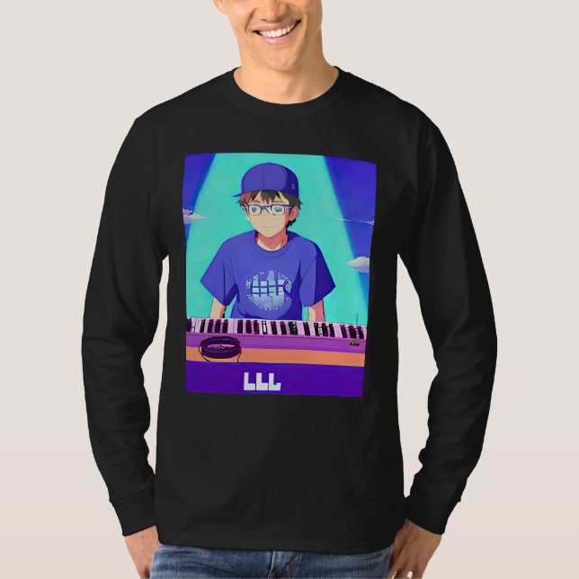 Camiseta Lo fi hip hop chillhop chill beats lofi aesthetics (Anverso)
