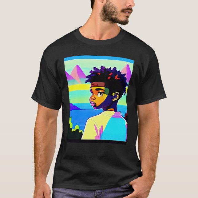 Camiseta Lo fi hip hop chillhop chill beats lofi aesthetics (Anverso)