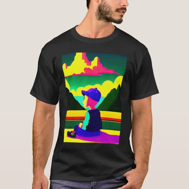 Camiseta Lo fi hip hop chillhop chill beats lofi aesthetics (Anverso)