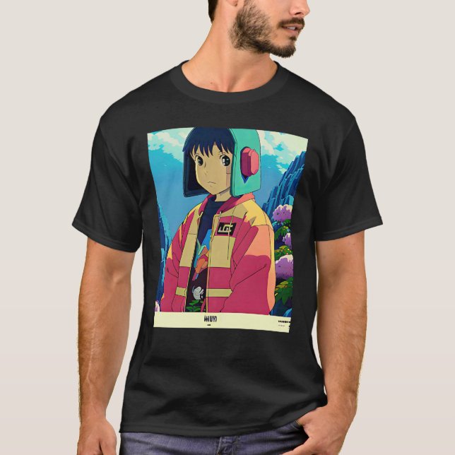 Camiseta Lo fi hip hop chillhop chill beats lofi aesthetics (Anverso)