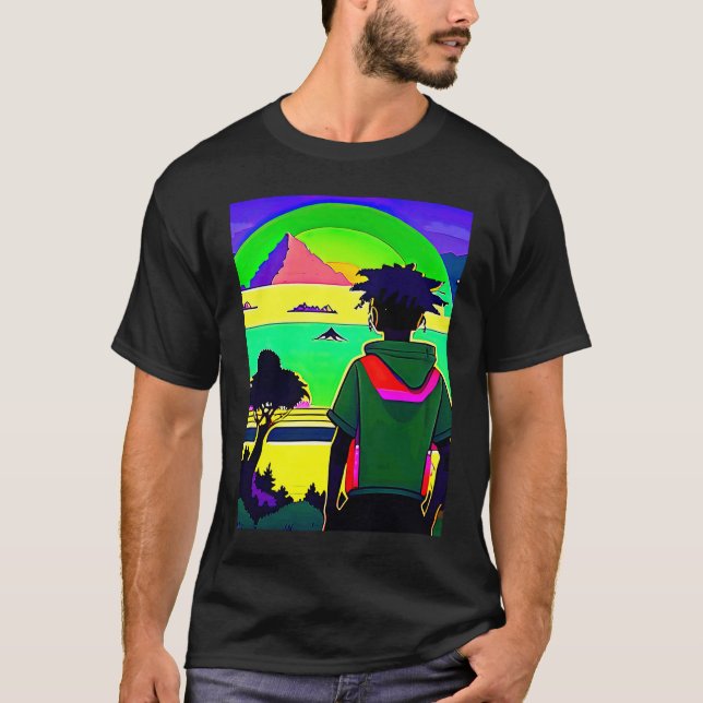 Camiseta Lo fi hip hop chillhop chill beats lofi aesthetics (Anverso)