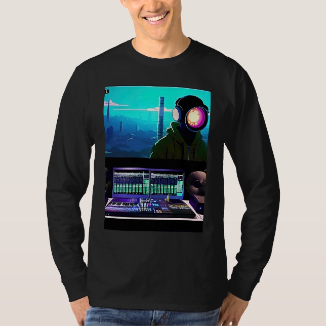 Camiseta Lo fi hip hop chillhop chill beats lofi aesthetics (Anverso)