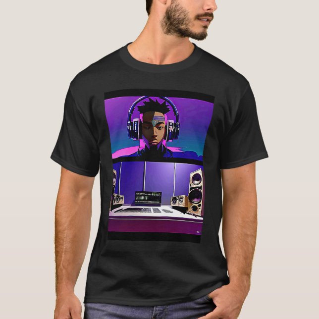 Camiseta Lo fi hip hop chillhop chill beats lofi aesthetics (Anverso)