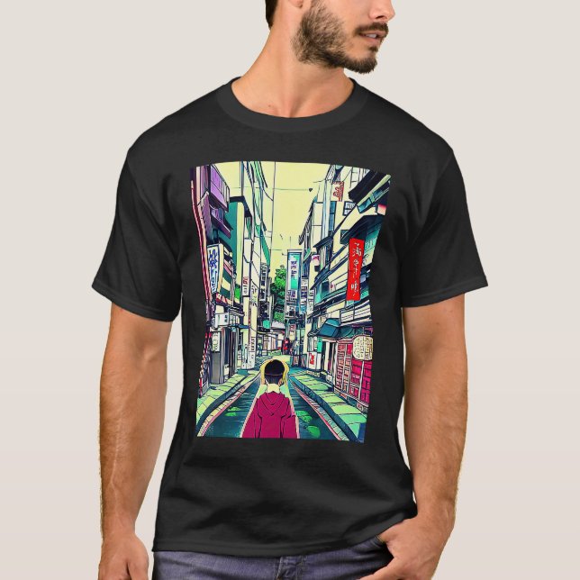 Camiseta Lo fi hip hop chillhop chill beats lofi aesthetics (Anverso)