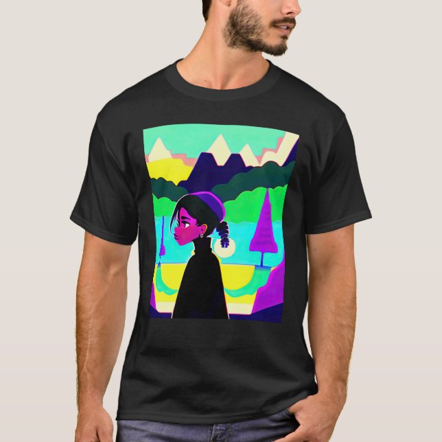 Camiseta Lo fi hip hop chillhop chill beats lofi aesthetics (Anverso)