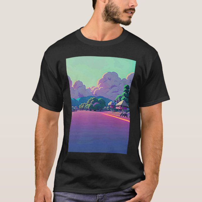 Camiseta Lo fi hip hop chillhop chill beats lofi aesthetics (Anverso)