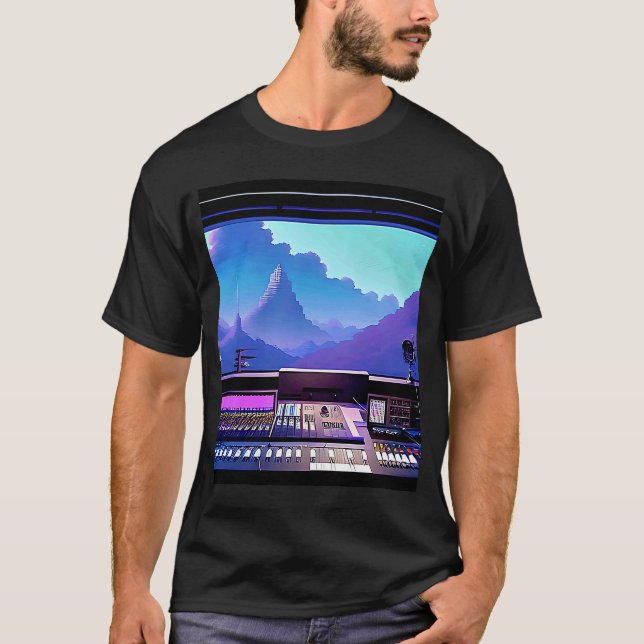 Camiseta Lo fi hip hop chillhop chill beats studio aestheti (Anverso)