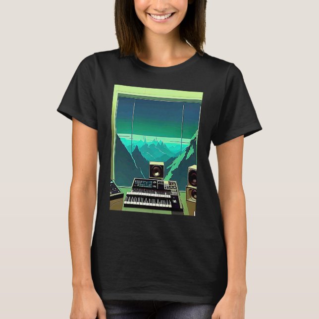 Camiseta Lo fi hip hop chillhop chill beats studio aestheti (Anverso)