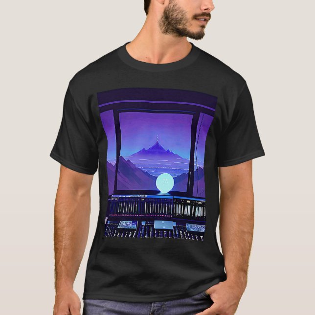 Camiseta Lo fi hip hop chillhop chill beats studio aestheti (Anverso)