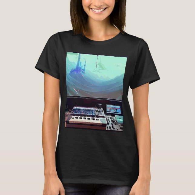 Camiseta Lo fi hip hop chillhop chill beats studio aestheti (Anverso)