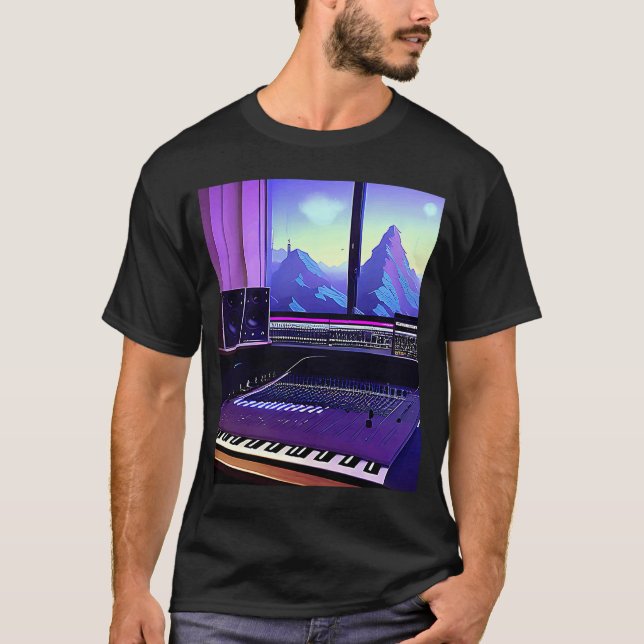 Camiseta Lo fi hip hop chillhop chill beats studio aestheti (Anverso)