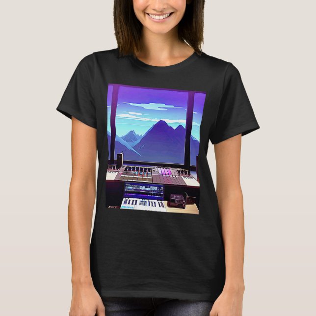 Camiseta Lo fi hip hop chillhop chill beats studio aestheti (Anverso)