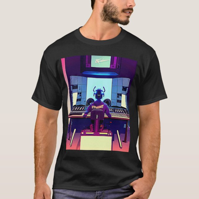 Camiseta Lo fi hip hop chillhop chill beats studio aestheti (Anverso)